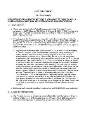 OFFICIAL RULES NO PURCHASE NECESSARY TO ENTER .